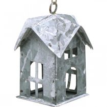 položky Vánoční přívěs kovový domeček shabby chic bílý V9,5cm 3ks