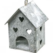 položky Vánoční přívěsek kovový domeček Shabby Chic H9,5cm 3 ks