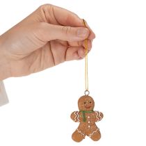 položky Dekorativní ozdoby na vánoční stromeček ve tvaru perníčku, 6 cm, 12 kusů