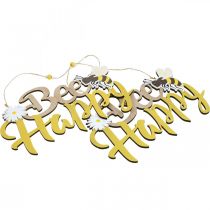 položky Dekorační cedule včelka „Bee Happy“ letní dekorace dřevo 31×18cm 2ks