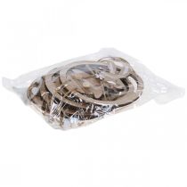 položky Ozdobný přívěsek dřevěná velikonoční dekorace zajíček ve vajíčku 9×1,5×23cm 6 ks