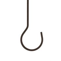 Háček hnědý L 25cm 12ks