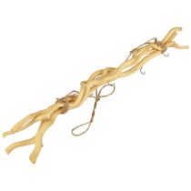 položky Dřevěná nástěnná dekorace s háčky na svazky v bohémském stylu pro všestranné použití