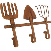 položky Hák bar zahradní nářadí, zahradní dekorace, hrábě rýč hrábě, šatní skříň z kovové patiny L33,5cm