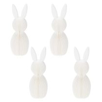 položky Dekorativní figurka zajíčka pro moderní velikonoční dekoraci domova, 11 cm, 4 kusy