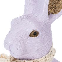 položky Dekorativní figurka velikonočního zajíčka s mašlí pro stylovou velikonoční výzdobu v domácnosti, 27 cm