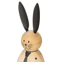 položky Dřevěná dekorativní figurka králíka, ideální pro klidnou a nadčasovou dekoraci, 15 cm, 2 kusy
