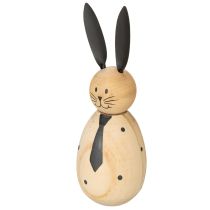 položky Dřevěná dekorativní figurka králíka, ideální pro klidnou a nadčasovou dekoraci, 15 cm, 2 kusy