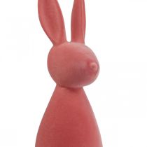 Deco Bunny Deco velikonoční zajíček flocked Orange Meruňka V69cm