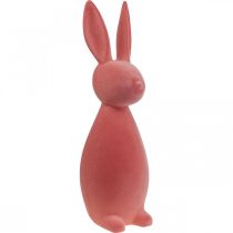 Deco Bunny Deco velikonoční zajíček flocked Orange Meruňka V69cm