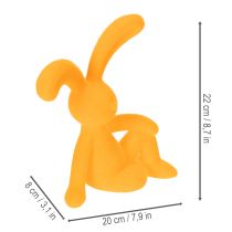 položky Dekorativní velikonoční zajíček z plastu, ideální jako dekorace a dárek, 20 cm, 2 kusy