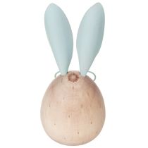 položky Dřevěné dekorační figurky králíků s obličeji pro hravé akcenty na stolech a policích, 14 cm, 3 kusy