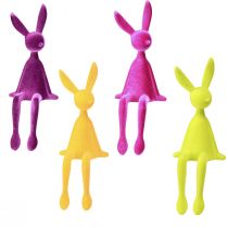 položky Rabbit Edge Sitters Easter Bunnies Colorful Flocked – 2. volba – 28 cm 4 ks