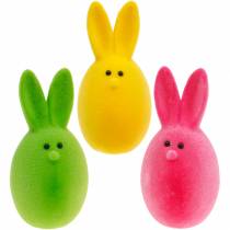 Velikonoční vajíčková směs s ušima, slepená králičí vajíčka, barevná velikonoční dekorace 6ks