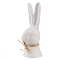 položky Dekorace na hlavu králíka Velikonoční zajíček bílý králík keramika 17cm
