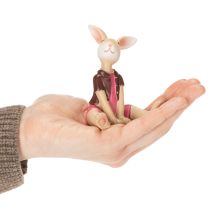 položky Sada figurek velikonočních zajíčků, roztomilá stolní dekorace na Velikonoce a jaro, 9 cm, 4 kusy