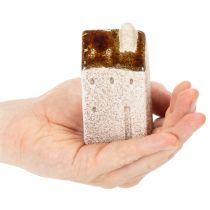 položky Sada dekorativních keramických miniaturních domečků, dekorace na stůl, 9 cm, 3 kusy