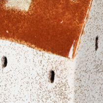 položky Keramická dekorace na domeček s komínem, domeček na čajové svíčky, podzim a zima, 13 cm, 2 kusy