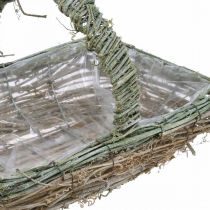 Koš na sázení, květinový koš, větvičky révy Shabby-Chic L42cm / 34cm / 28cm sada 3 ks