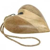 položky Dřevěné srdce, ozdobné srdce na zavěšení, dekorace srdce V19cm