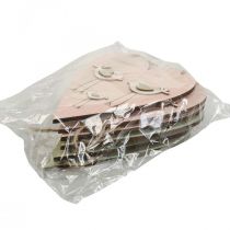 položky Dřevěné srdce, ozdobné srdce na zavěšení, dekorace srdce V16cm 6 ks