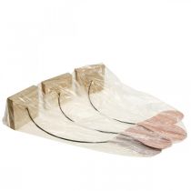 položky Stolní dekorace srdce svatební, dekorace srdce kovová oranžová/fialová V40cm 3ks