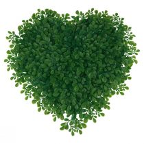 položky Dekorativní buxus srdce umělá dekorativní podložka zelená 30,5cm