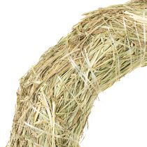 položky Věnce ze sena, dekorace na stůl, přírodní materiál, Ø 31-32 cm, sada 5 kusů