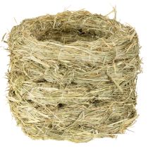 položky Věnce ze sena, přírodní dekorace, sada 5 kusů, věnec pro kutily, 21-22 cm