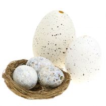 Sortiment vajec husa, kuře a křepelka 3,5 cm – 8 cm 12ks