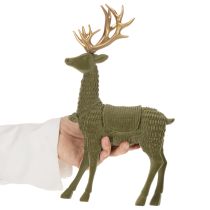 položky Dekorativní stojící figurka jelena, posetá parohy, 31 cm