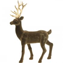 položky Ozdobná ozdobná figurka jelena ozdobná sob pojitá hnědá V46cm