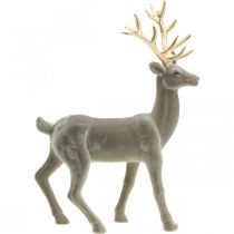 položky Ozdobná ozdobná figurka jelena ozdobná sob pojitá šedá V46cm