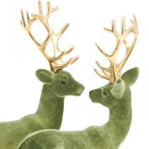 položky Deko dekorace figurka jelena deko sob zelený V20cm 2ks