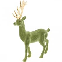 položky Ozdobná ozdobná figurka jelena ozdobná sob pojitá zelená H37cm