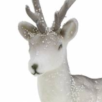 položky Deco jelen hejnový/sněžný 27,5cm 2 ks