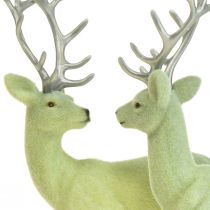 položky Deer Deco Sobí zelené šedé tele se stádem 20 cm Sada 2 kusů