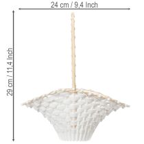 položky Svatební květinový košík pro dívky 24cm x 17cm