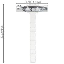položky Svatební brože do klopy průhledné/stříbrné 5 cm 50 kusů