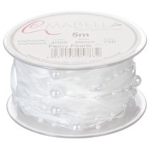 položky Svatební stuha bílá 20mm 5m