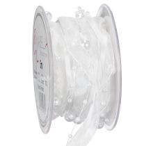 položky Svatební stuha bílá 20mm 5m