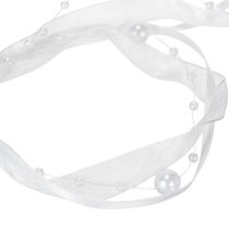 položky Svatební stuha bílá 20mm 5m