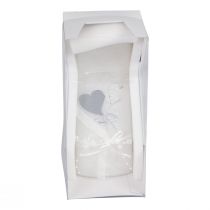 položky Svatební svíčka stříbrná svatební svíčka bílá 220/85mm