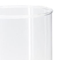 položky Vysoká skleněná váza skleněný válec váza na květiny čirá Ø12cm H30cm