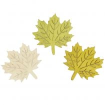 Javorové listy na posypání podzimními barvami asort 4cm 72ks