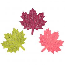 položky Dřevo javorového listu pro rozptyl různých barev 4cm 72ks