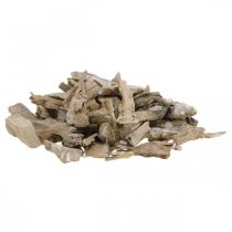 Kořenové dřevo deco dřevo prané bílé, natur 4-12cm 450g