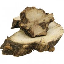 Dřevěné kotouče deco kořenové dřevo rozptyl dekorace dřevo 3-8cm 500g