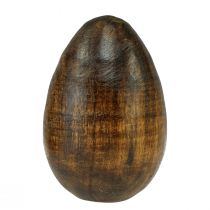 Dřevěná vajíčka hnědá mangovníkové dřevo Velikonoční vajíčka ze dřeva V8cm 3ks