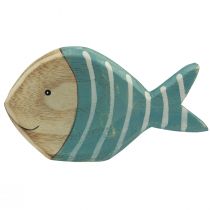položky Dřevěná dekorace na stůl na ryby stojan na ryby dřevo 15×8cm 2ks